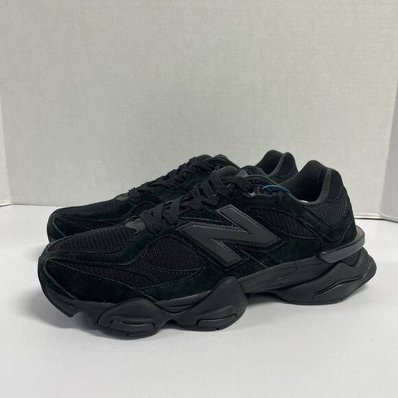 New Balance 9060 Triple Black Suede U9060BPM Size 11 Men Chunky Workout Y2K